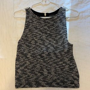 Sanctuary Black + White Tank Top. Size XS